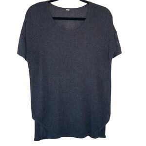 Lululemon Heathered Black Daya Knit Short Sleeve Tee 8